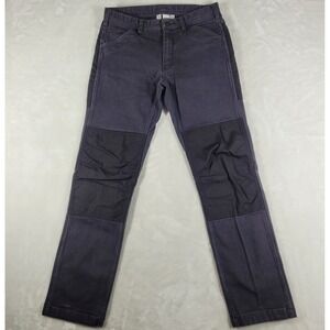 Topo Designs Canvas Dual Pants Men's 30x30 Black Double Knee Utility Workwear